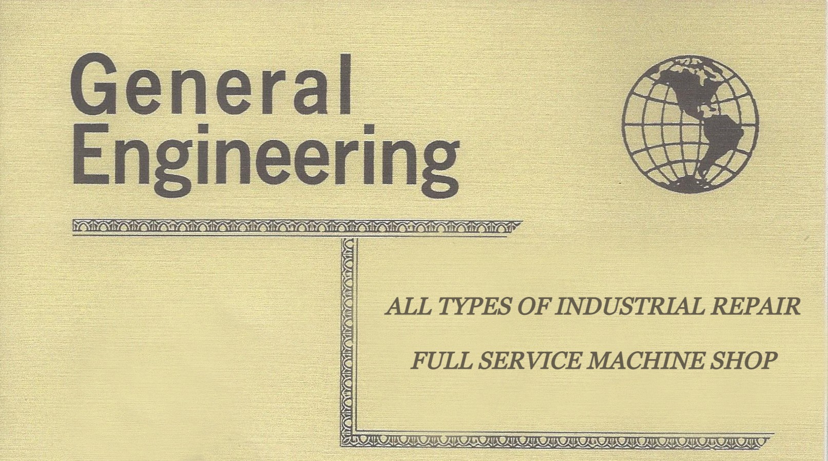 About Page – General Engineering